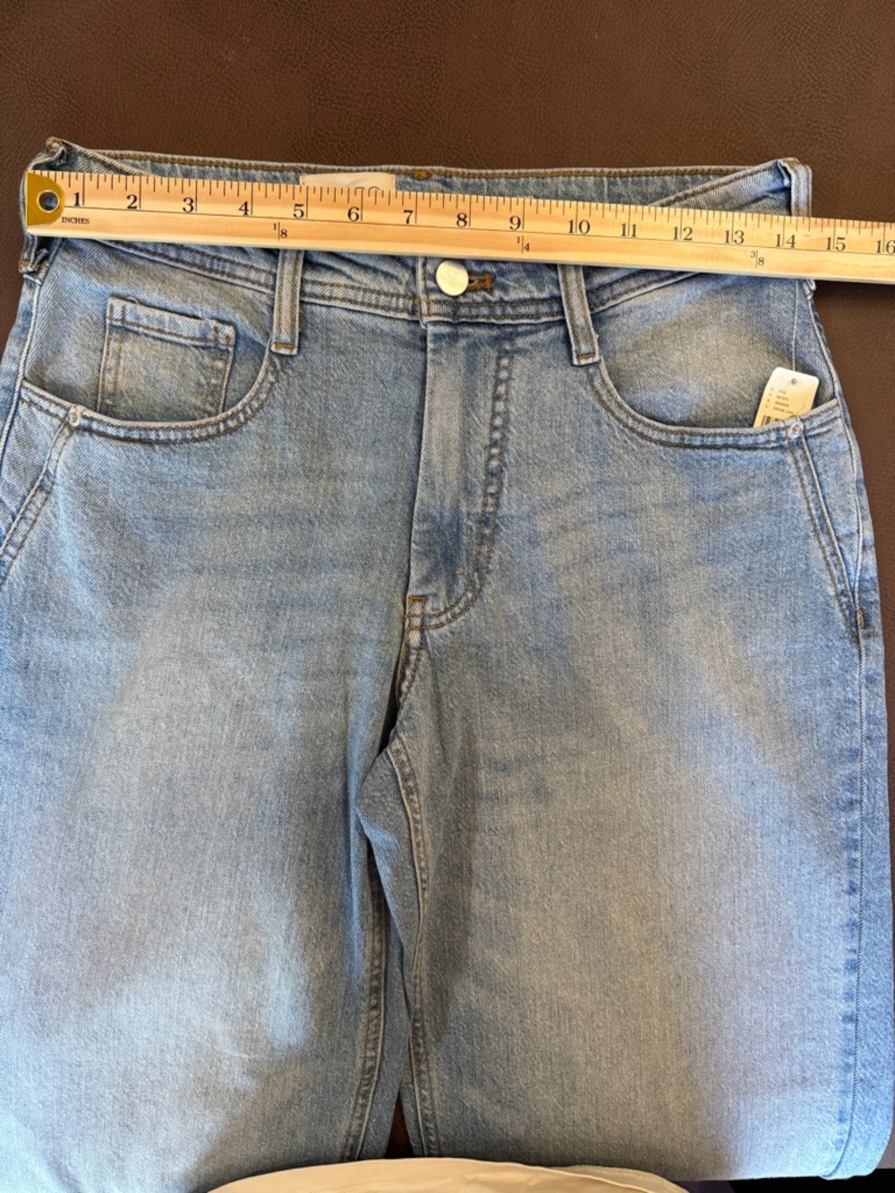 Anthropologie The Jules Mid-Rise Relaxed Straight-Leg Jeans by Pilcro - Picture 9 of 11